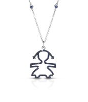Pendentif Le Bebé Femme in Or blanc Zaffiro LBB094/F - LBB094/F